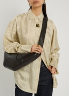 Lemaire Croissant Medium Grained Leather Shoulder bag - Chocolate - One Size