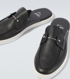 Christian Louboutin Chanme leather mules