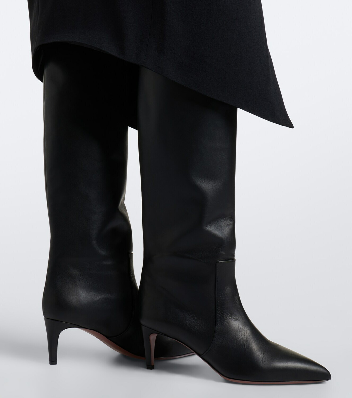 Paris Texas Stiletto leather knee-high boots