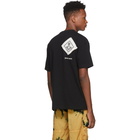 Palm Angels Black Jersey Tag T-Shirt