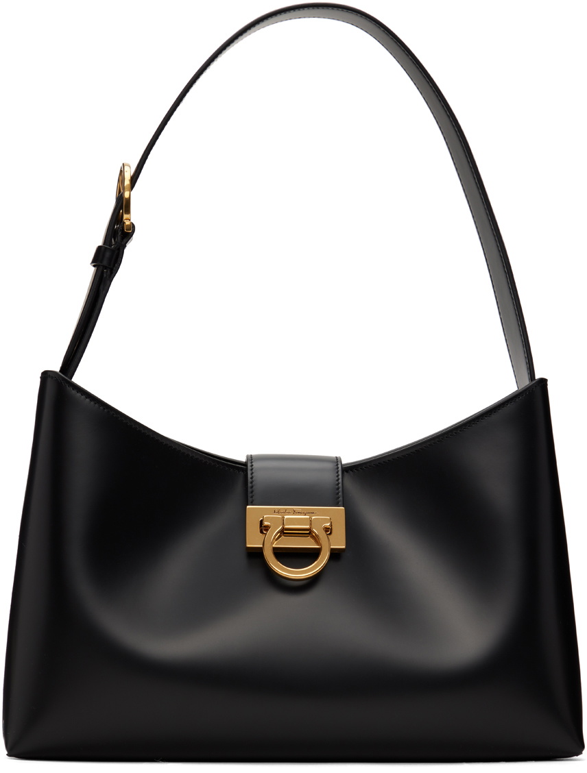 Salvatore Ferragamo Black Trifolio Bag Salvatore Ferragamo