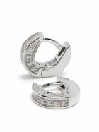Tom Wood Sterling Silver Nova Huggies Zirconia Earrings