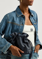 Loewe Flamenco Leather Clutch - Dark Navy - One Size