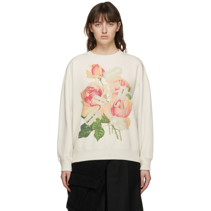Undercover Off-White Rose and Razor Blade Sweatshirt Undercover
