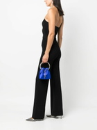 JIMMY CHOO - Bon Bon Crystal Embellished Satin Bucket Bag