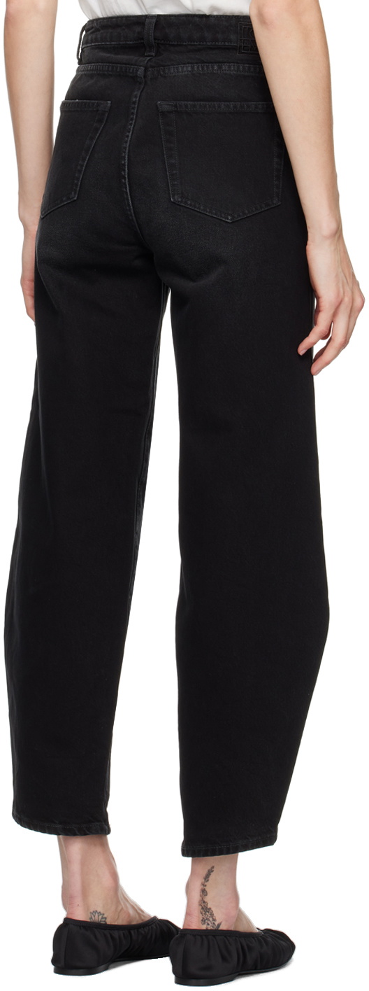TOTEME Black Barrel Leg Jeans