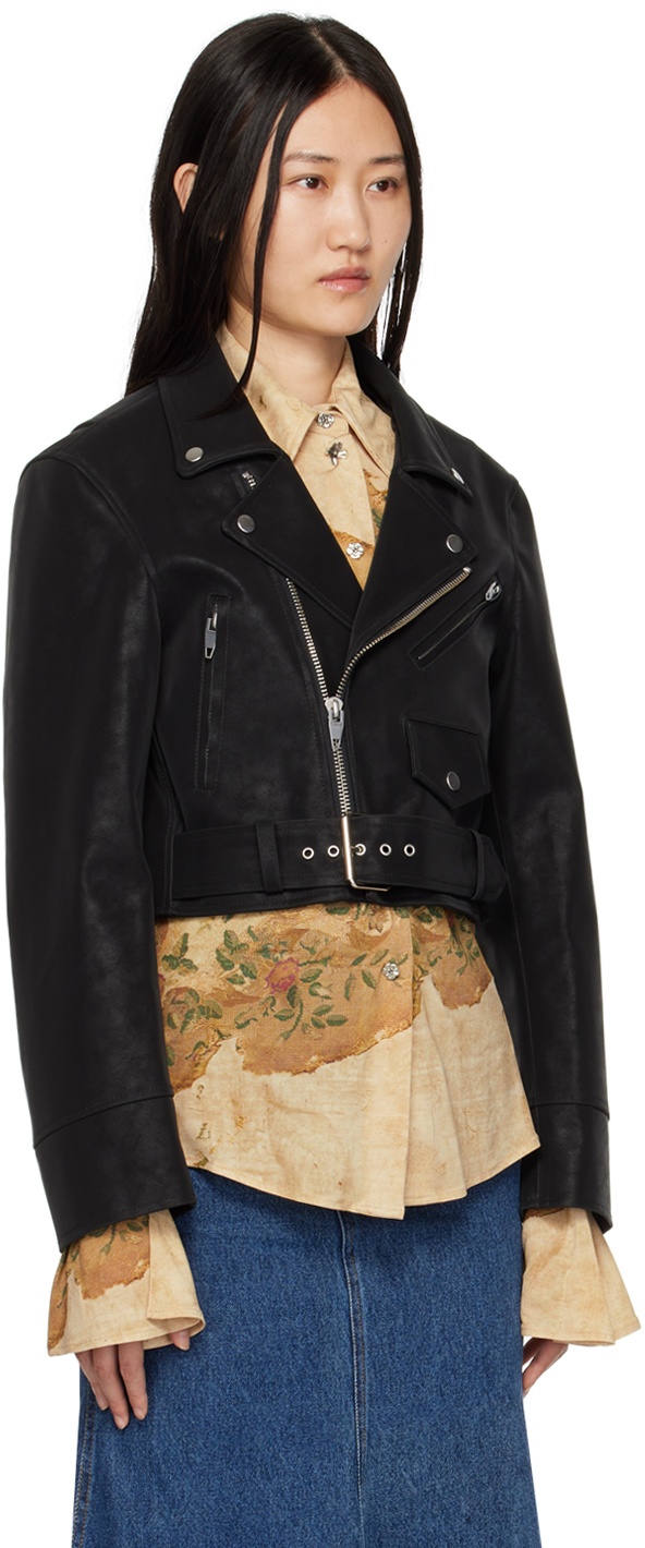PERVERZE Black Riders Faux-Leather Jacket PERVERZE