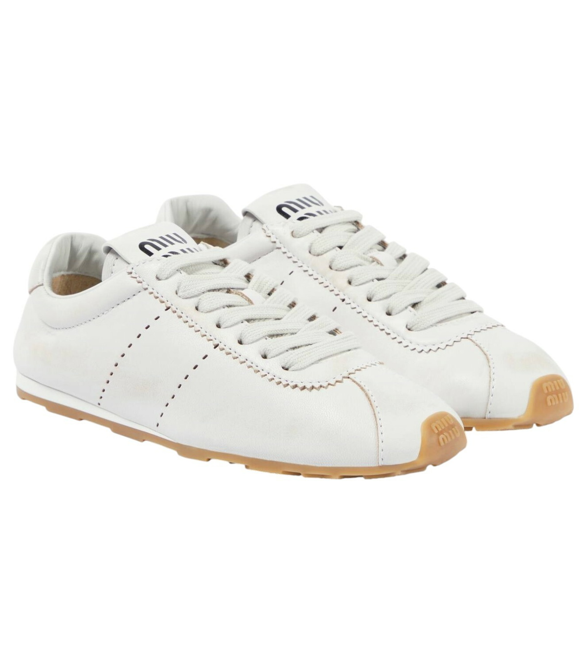 Miu Miu Shearling-lined suede sneakers Miu Miu