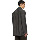 Dries Van Noten Brown Oversized Wool Blazer