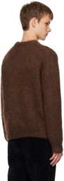Solid Homme Brown Crewneck Sweater