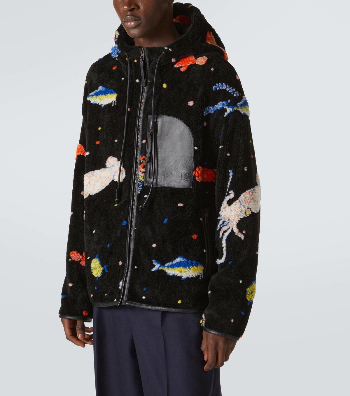 Loewe x Suna Fujita Deep Sea fleece jacket Loewe