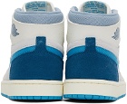 Nike Jordan Blue & Gray Air Jordan 1 Zoom CMFT 2 Sneakers