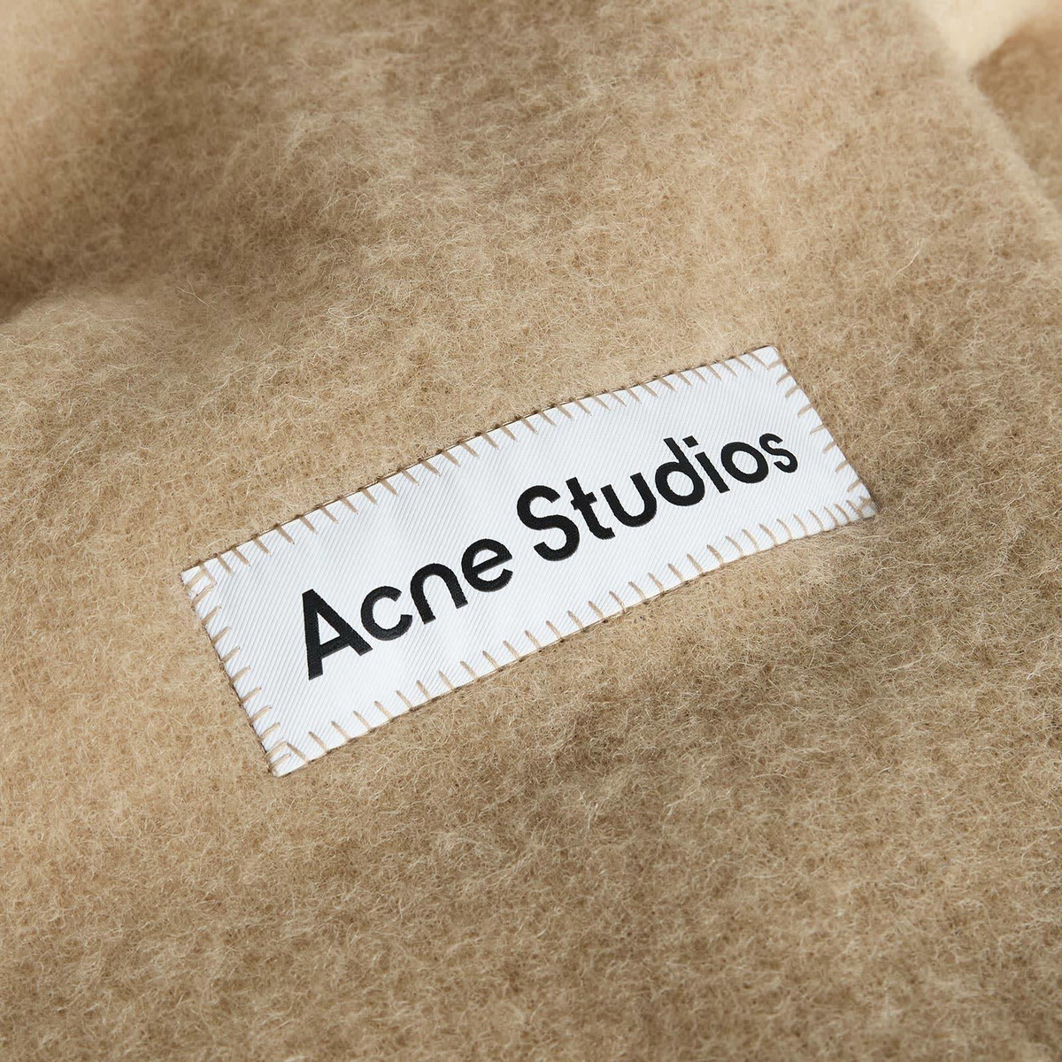 Acne Studios Vally Dip Dye Scarf in Light Beige 