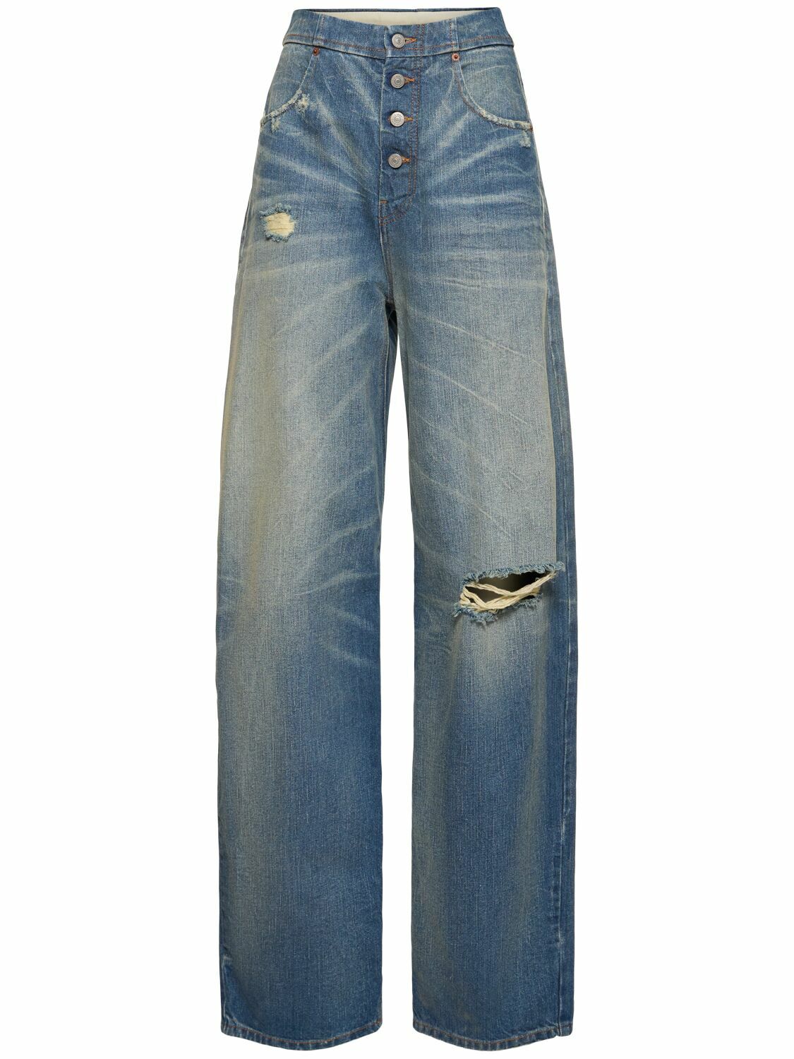 MM6 MAISON MARGIELA High Rise Straight Jeans MM6 Maison Margiela