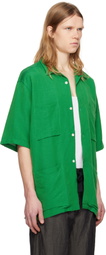 Pilgrim Surf + Supply Green Amedeo Short Sleeve Shirt