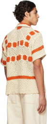 Bode Crochet Sunspot Shirt