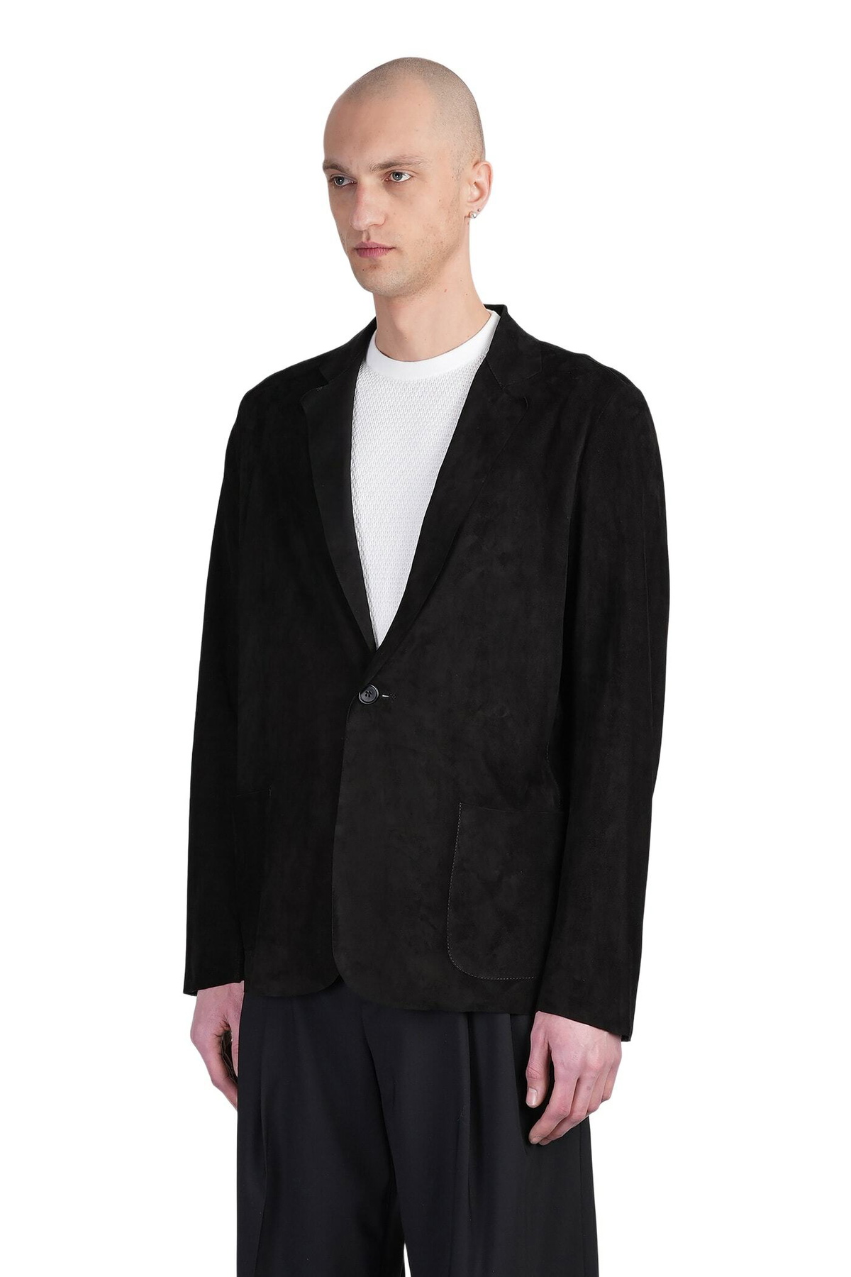 Salvatore Santoro Leather Jacket In Black Leather