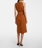 Saint Laurent Belted midi dress