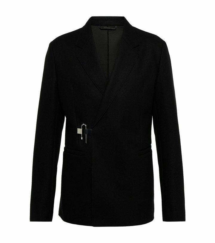 Photo: Givenchy - Double-breasted wool-blend blazer