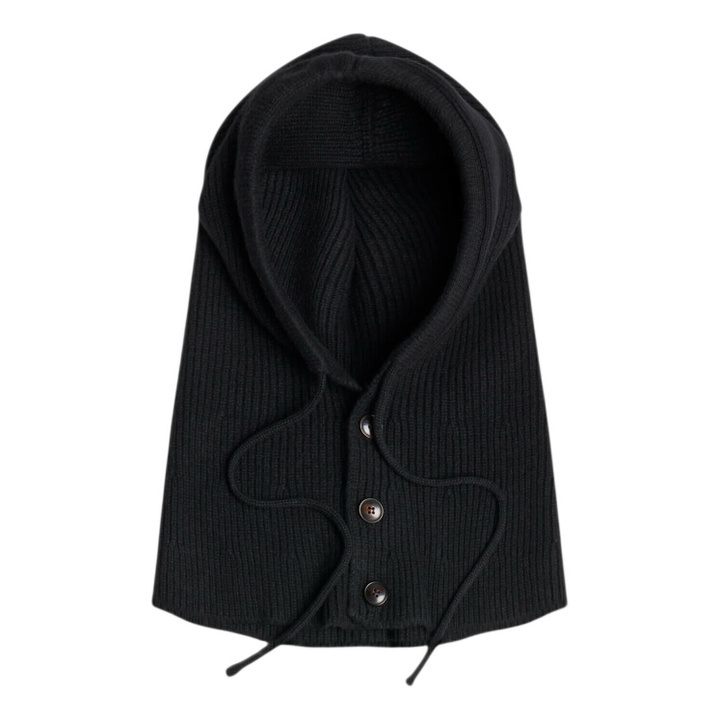 Photo: FrizmWORKS Men's Merino Wool Knit Balaclava in Black