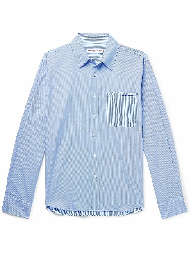 Photo: Orlebar Brown - Grasmoor Striped Cotton Shirt - Blue