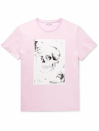Alexander McQueen - Printed Cotton-Jersey T-Shirt - Pink