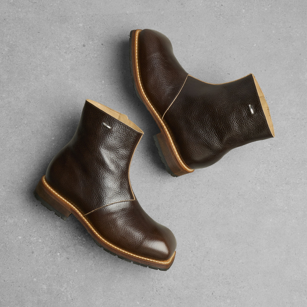 Our Legacy Men's Leather Engine Boot in Deep Americano