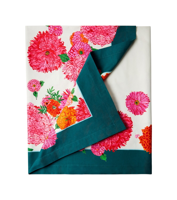 Photo: La DoubleJ Bright Blooms Large cotton tablecloth