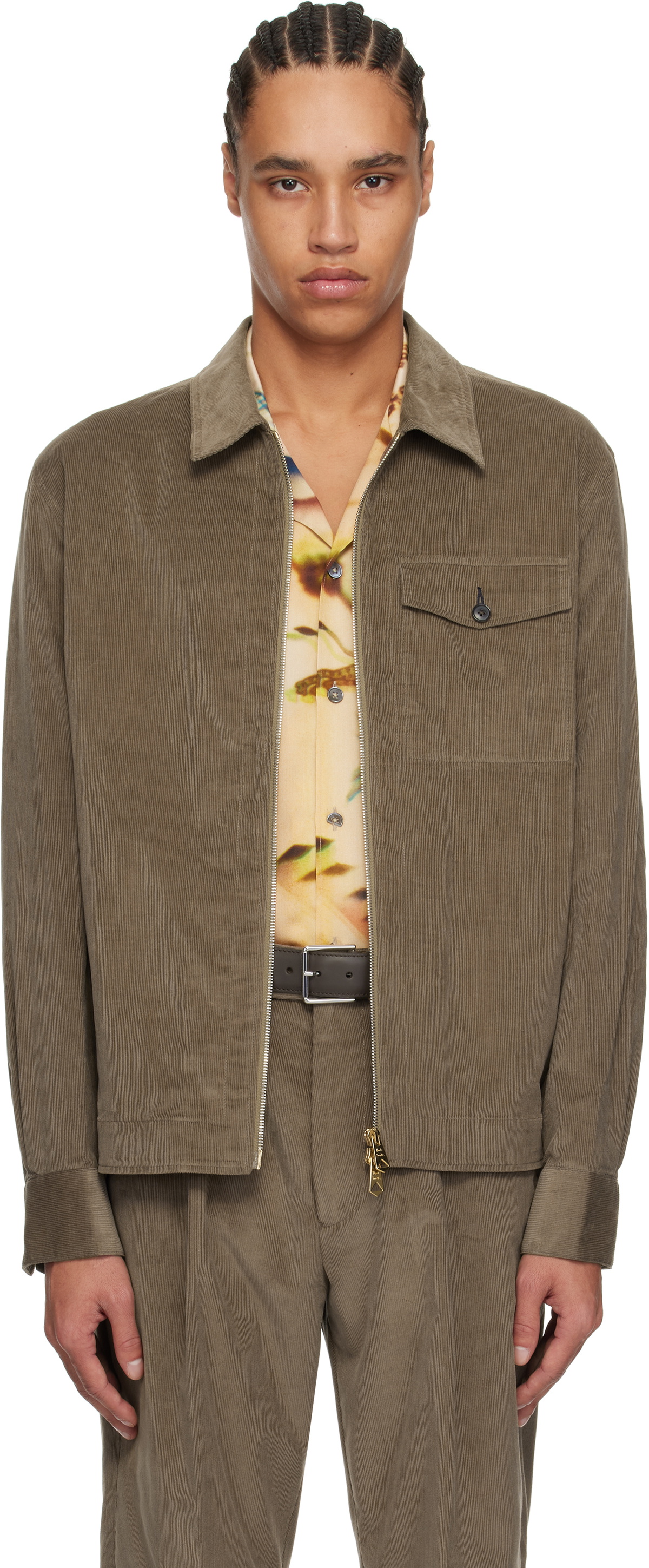 Paul Smith Brown Zip Jacket