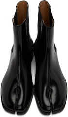 Maison Margiela Black Patent Tabi Chelsea Boots