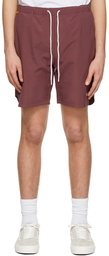 Dime Burgundy Classic Shorts