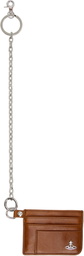 Vivienne Westwood Brown Flat Chain Card Holder