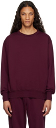 Les Tien Burgundy Roll Neck Sweatshirt