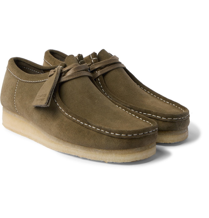 Photo: Clarks Originals - Wallabee Suede Desert Boots - Green