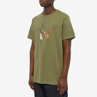 Maharishi Men's Cubist Dragon T-Shirt in Olive