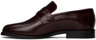 Maison Margiela Burgundy Tabi Loafers