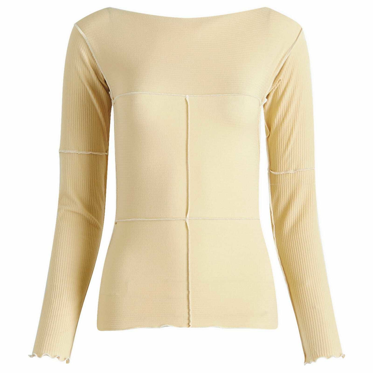 Baserange Women's Cinder Long Sleeve Top in Hen Yellow Baserange