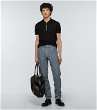 Givenchy - Zipped silk polo shirt