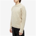 Universal Works Men's Vincent Turtle Neck Knit in Stone