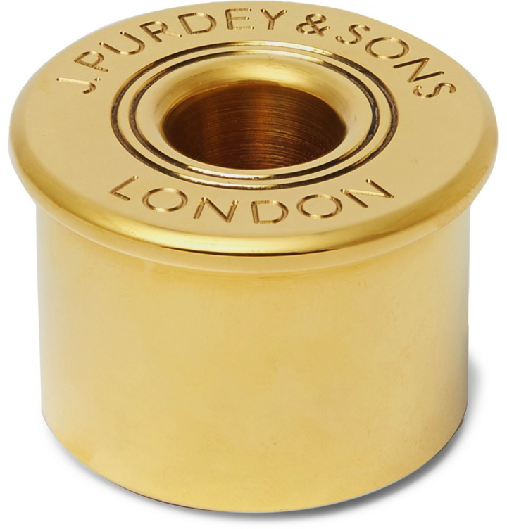 Photo: Purdey - Logo-Engraved Brass Paper Weight - Metallic