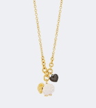 Chloé Embellished enamel pendant necklace