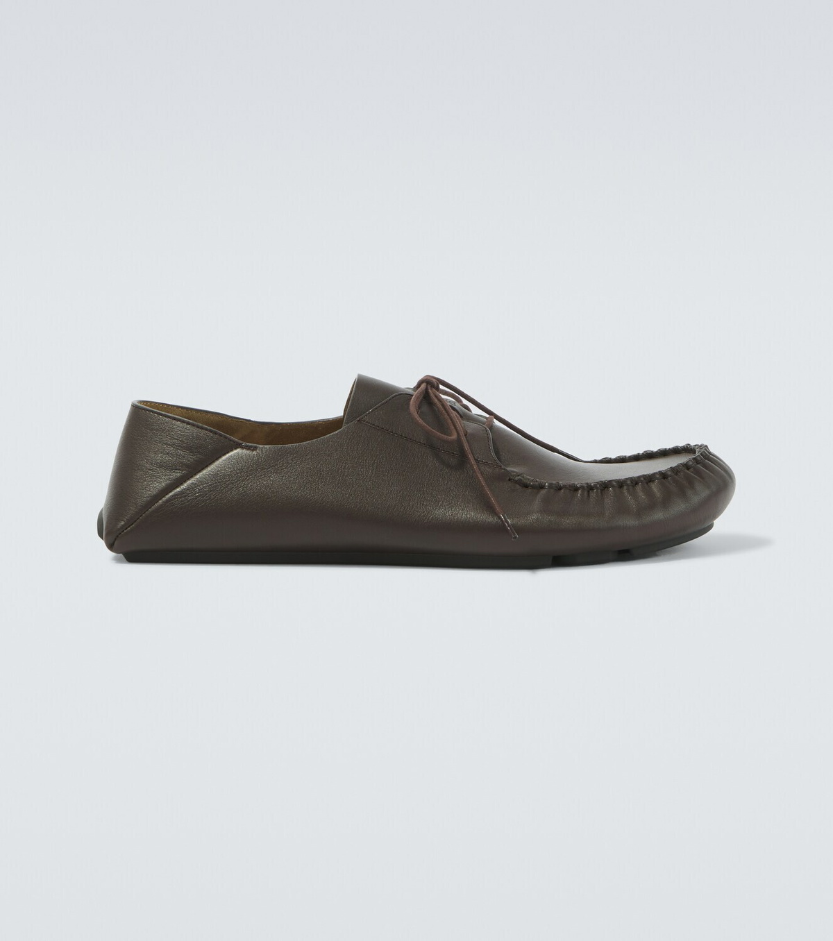Loewe Rambla leather boat shoes