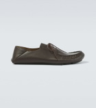 Loewe Rambla leather boat shoes