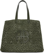 ANINE BING Khaki Large Rio Tote