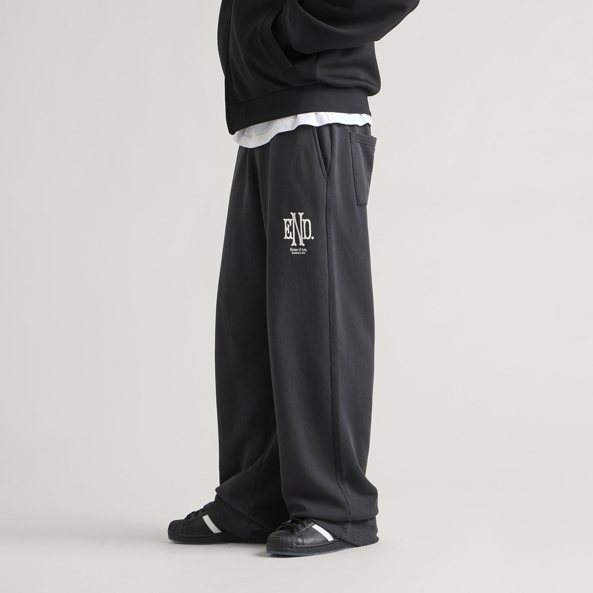 END. Mono Sweatpant in Cinder Black