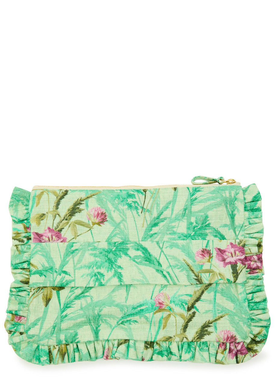 LA Double J Printed Stretch-cotton Hand Pochette Pouch - Multicoloured - One Size