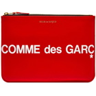 Comme des Garçons SA5100HL Huge Logo Wallet in Red
