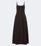Staud Jill cotton-blend maxi dress