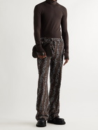 BOTTEGA VENETA - Jacquard-Bouclé Trousers - Brown - IT 46