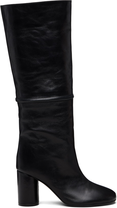 Photo: MARIE ADAM-LEENAERDT Black 2-In One Zip Round Tall Boots